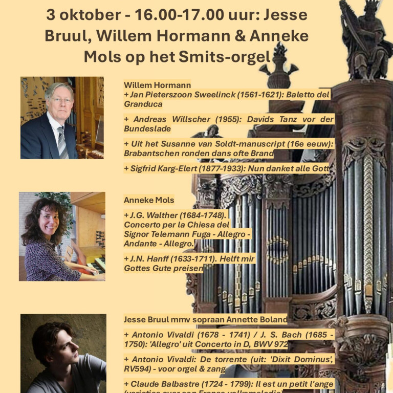 3 Aankondiging Orgelconcert St Lambertus