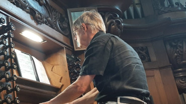 Willem Hörmann bij Vollebregtorgel Sint Cathrien