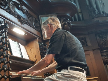 Willem Hörmann bij Vollebregtorgel Sint Cathrien