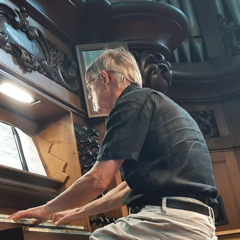 Willem Hörmann bij Vollebregtorgel Sint Cathrien